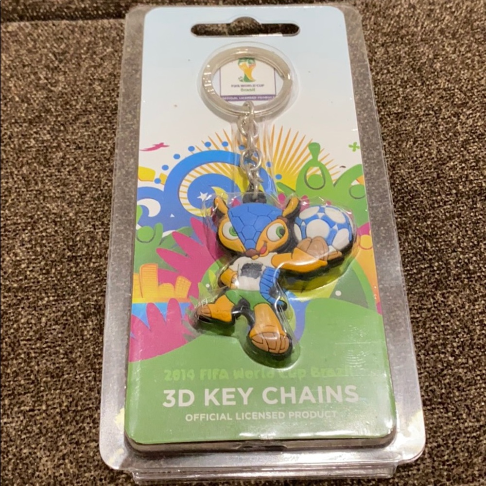 mascot 2014 FIFA World Cup Brazil 3D keychain